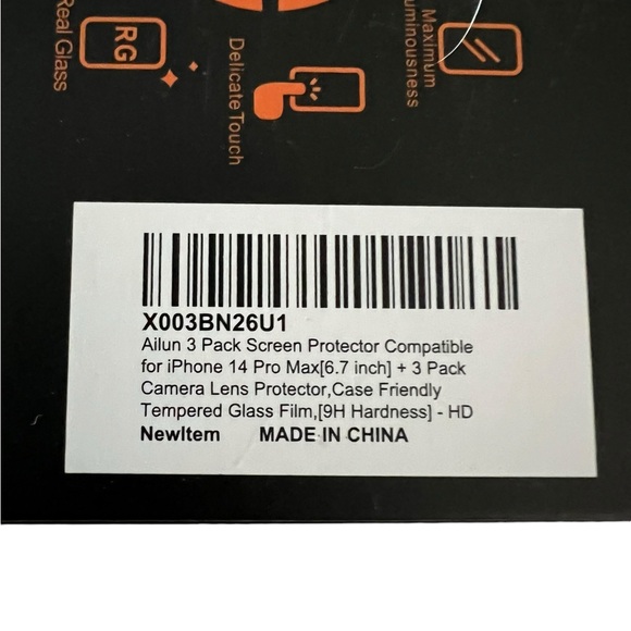3 Pack iPhone 14 Pro Max Screen & Camera Lens Protector - Picture 2 of 4